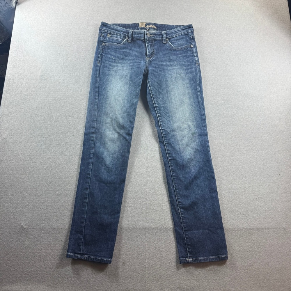 Kut From The Kloth Jeans Women 6 Blue Straight Leg Denim